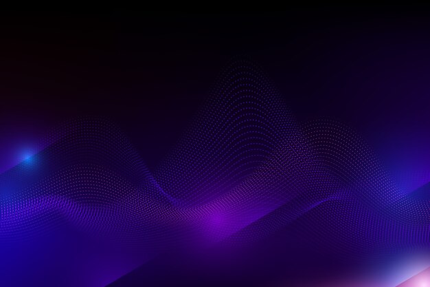 Fondo de ondas de partículas de gradiente