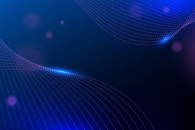 Fondo de ondas de partículas de gradiente