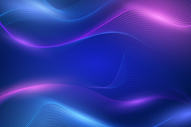Fondo de ondas de partículas de gradiente