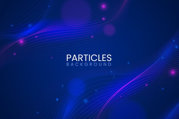 Fondo de ondas de partículas de gradiente
