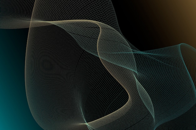 Fondo de ondas de partículas de gradiente