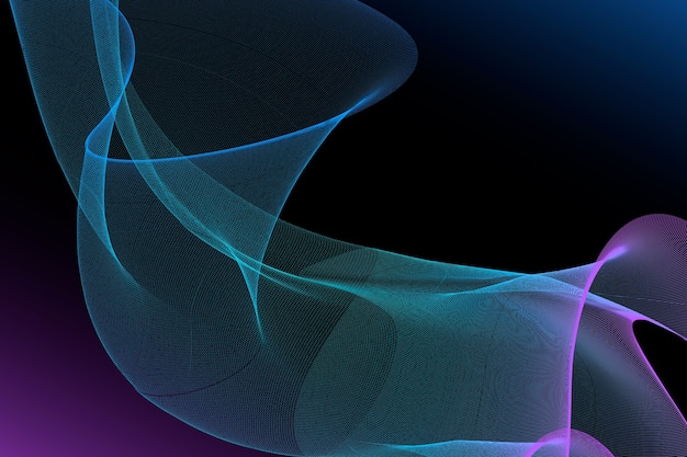 Fondo de ondas de partículas de gradiente