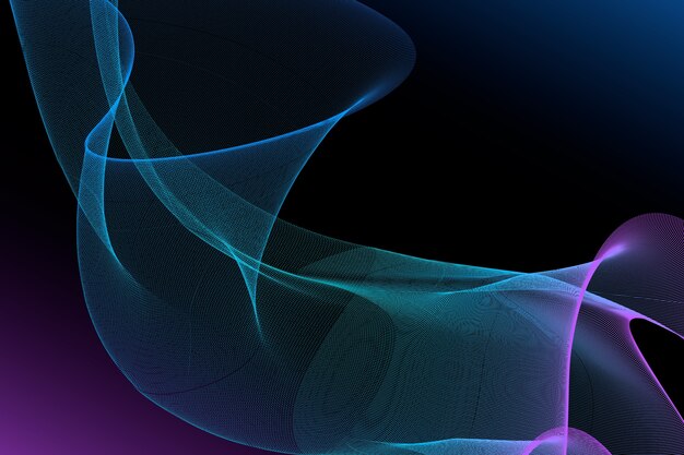 Fondo de ondas de partículas de gradiente