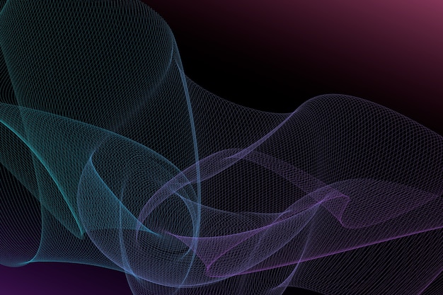 Fondo de ondas de partículas de gradiente