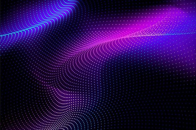 Fondo de ondas de partículas de gradiente
