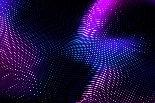 Fondo de ondas de partículas de gradiente
