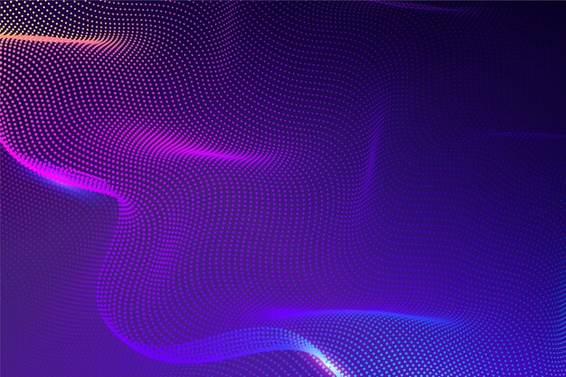 Fondo de ondas de partículas de gradiente