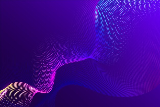 Fondo de ondas de partículas de gradiente