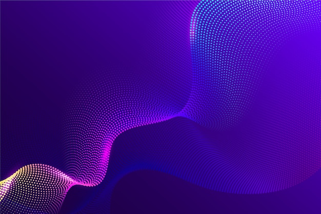 Fondo de ondas de partículas de gradiente
