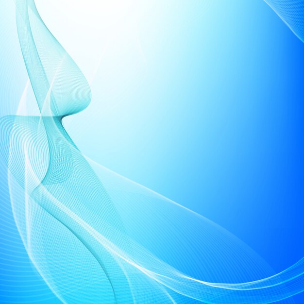 Fondo ondulado azul brillante