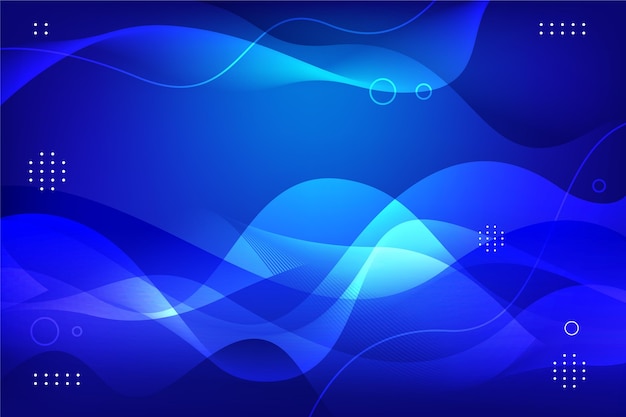 Fondo ondulado azul degradado