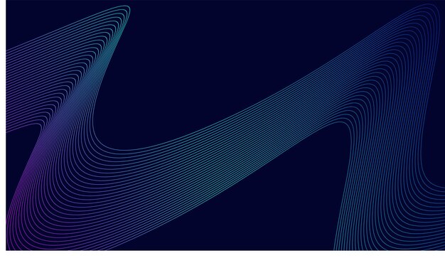 Fondo ondulado azul con onda de línea