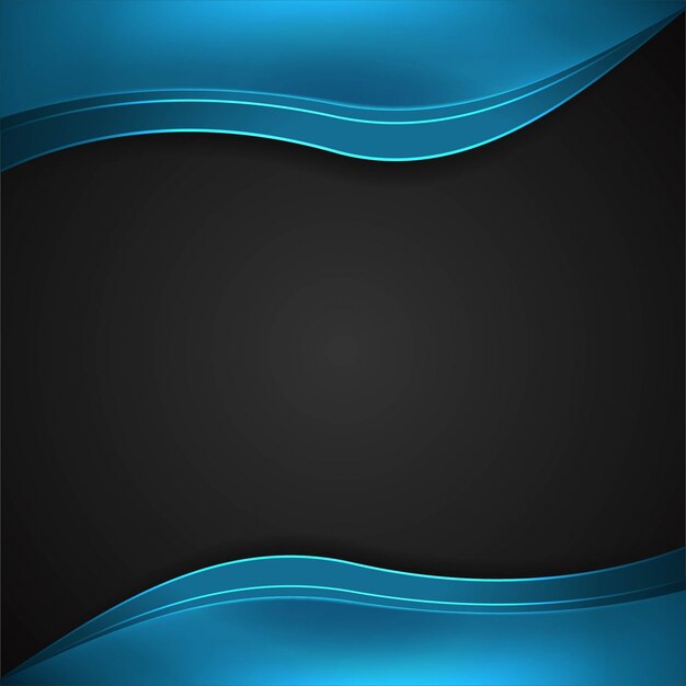 Fondo ondulado azul