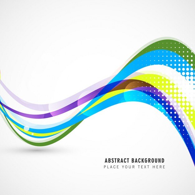 Fondo ondulado de colores