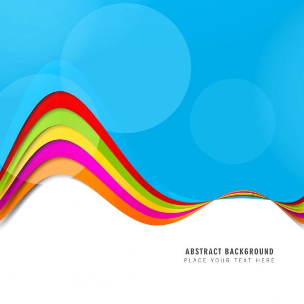 Fondo ondulado de colores