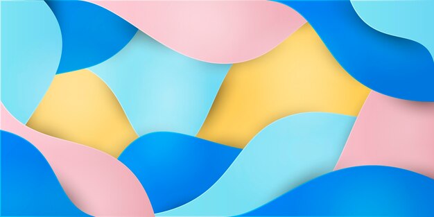 Fondo ondulado estilo papel