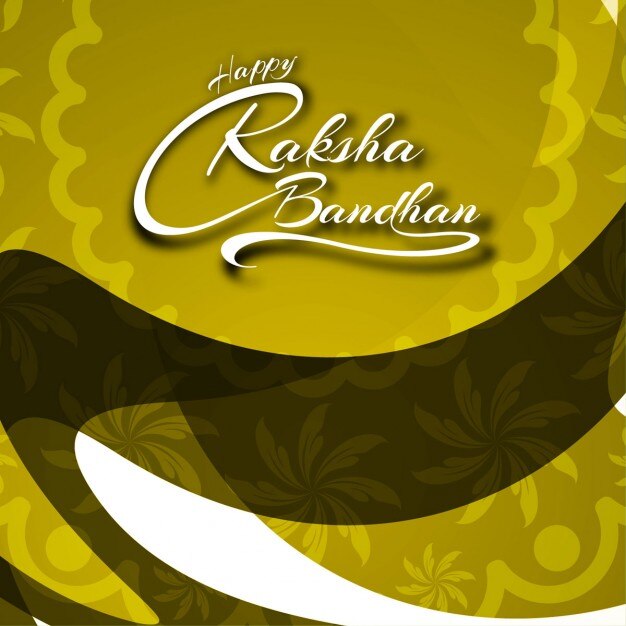 Fondo ondulado de feliz raksha bandhan