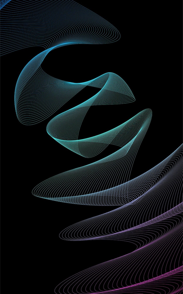 Vector gratuito fondo ondulado gradiente colorido