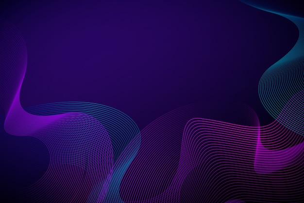 Fondo ondulado oscuro con colores de gradiente