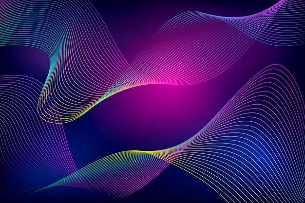 Fondo ondulado oscuro de colores