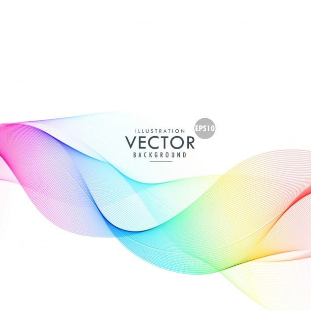 Vector gratuito fondo ondulado a todo color