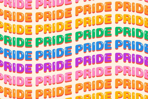 Fondo de orgullo lgbt dibujado a mano