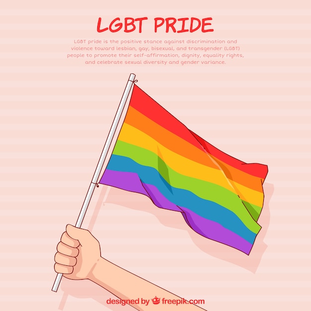 Fondo de orgullo LGBT con muchos colores
