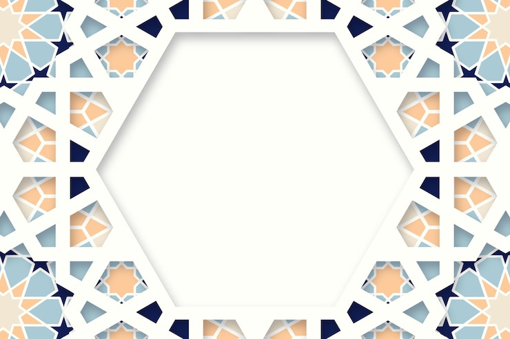 Vector gratuito fondo ornamental árabe en estilo de papel