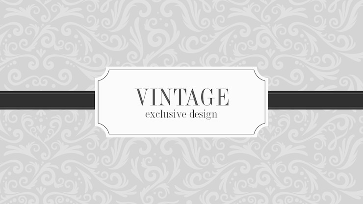 Vector gratuito fondo ornamental vintage de lujo gris