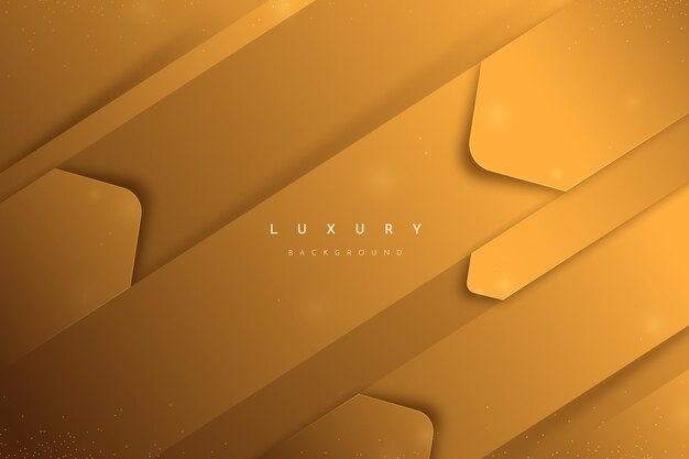 Fondo de oro de lujo con formas