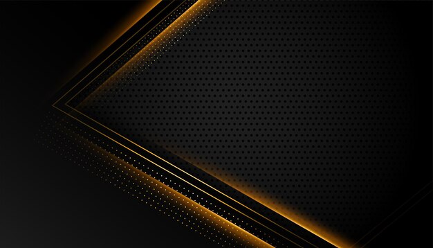 Fondo oscuro blacj con líneas de luz doradas brillantes
