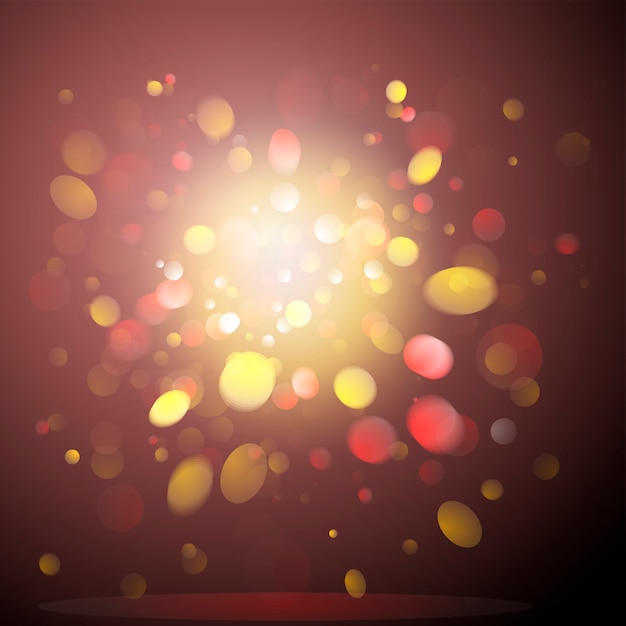 Vector gratuito fondo oscuro del bokeh