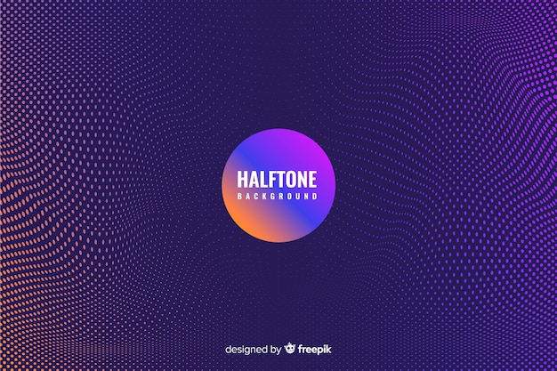 Fondo oscuro de halftone 