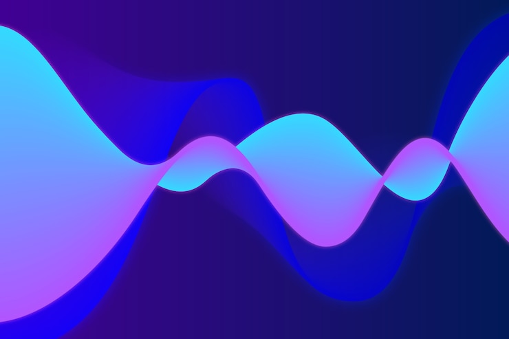 Vector gratuito fondo oscuro con olas