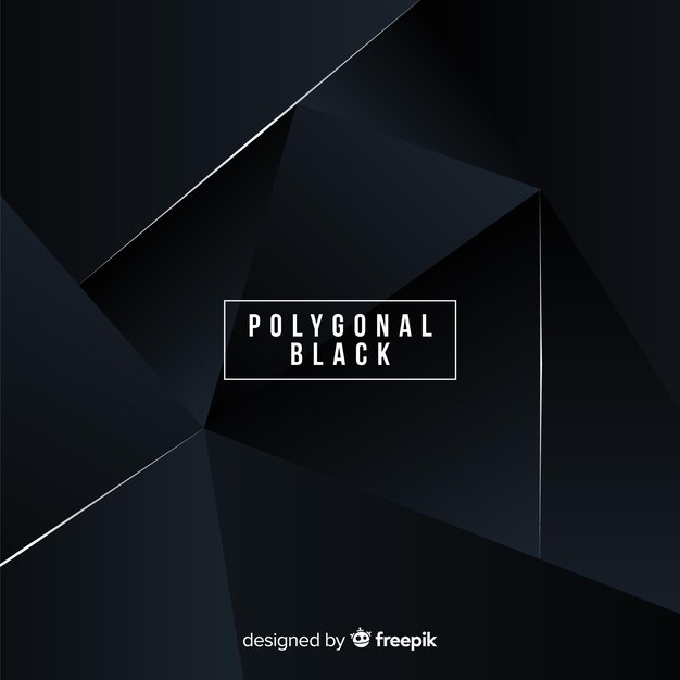Fondo oscuro poligonal