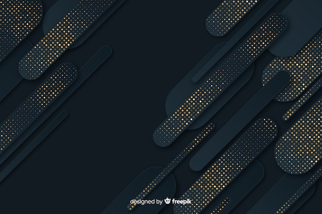 Vector gratuito fondo oscuro con reflejos dorados