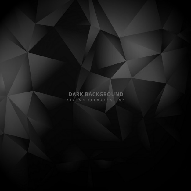 Fondo oscuro de triángulos low poly