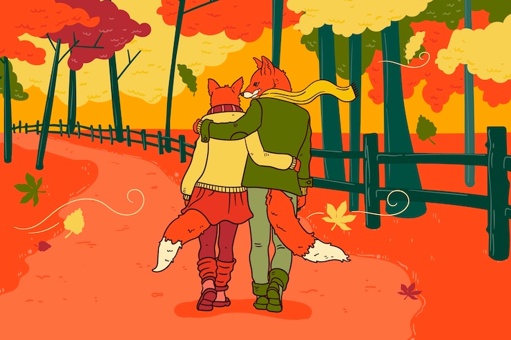 Vector gratuito fondo de otoño de estilo dibujado a mano