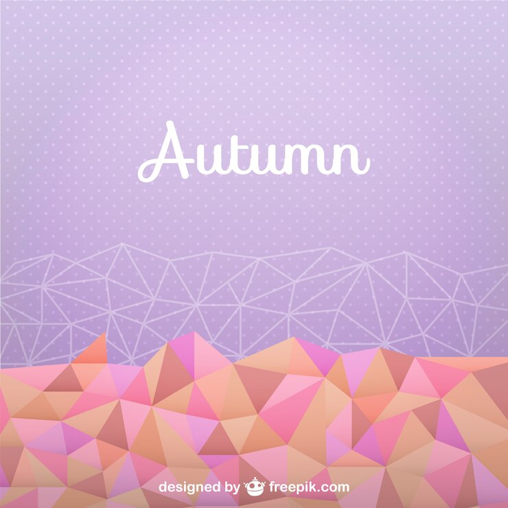 Vector gratuito fondo de otoño con formas geométricas