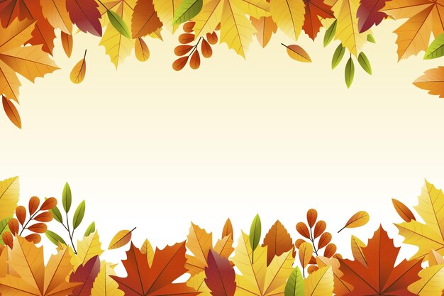 Fondo de otoño realista