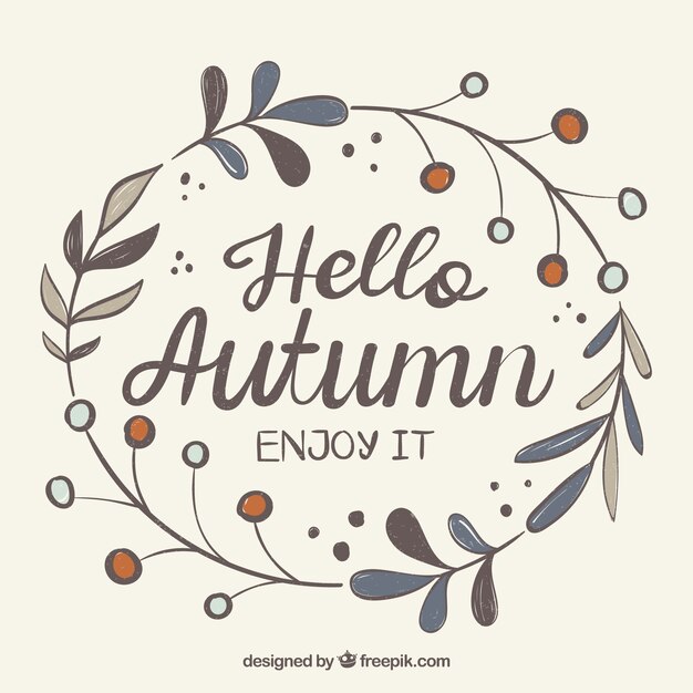 Fondo de otoño con
