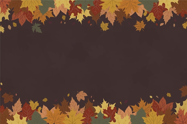 Vector gratuito fondo de otoño