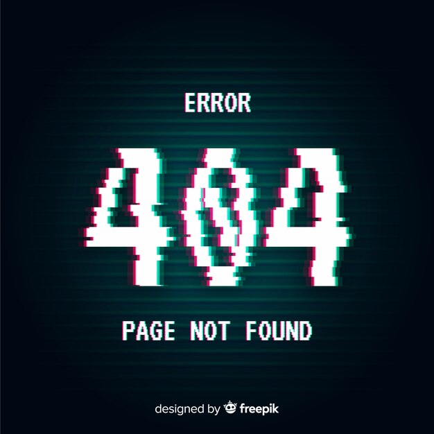 Fondo página de error 404 en fallo técnico