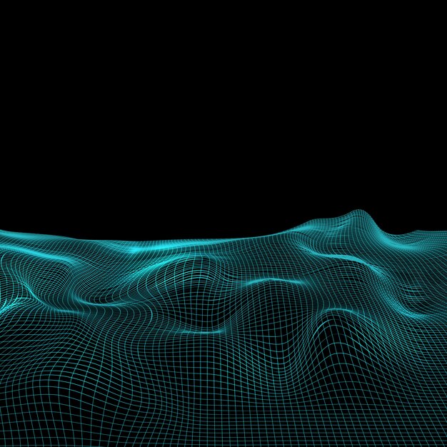 Fondo de paisaje abstracto de estructura metálica