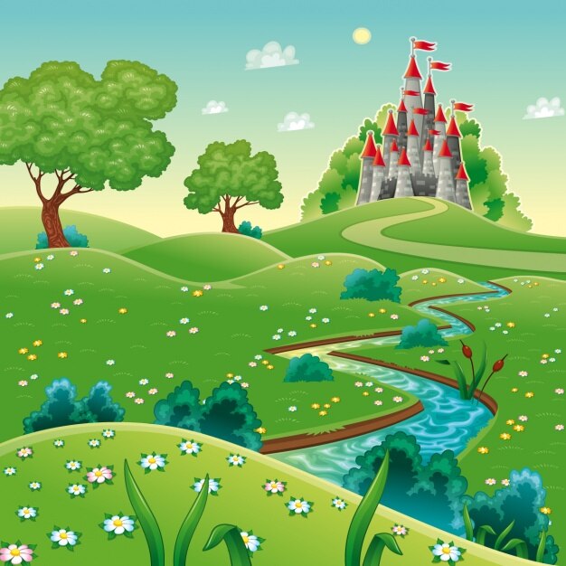 Fondo de paisaje a color
