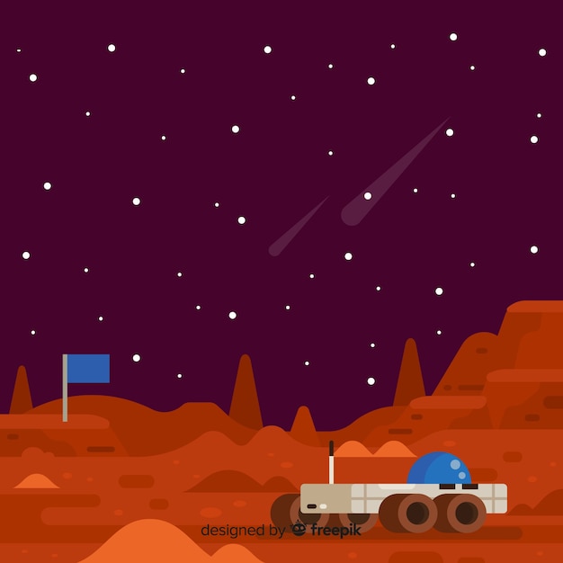 Fondo de paisaje marciano
