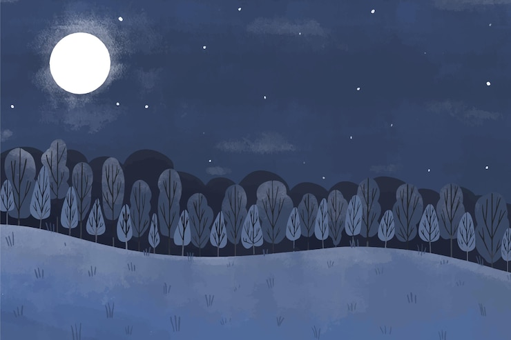 Vector gratuito fondo de paisaje natural para videoconferencia.