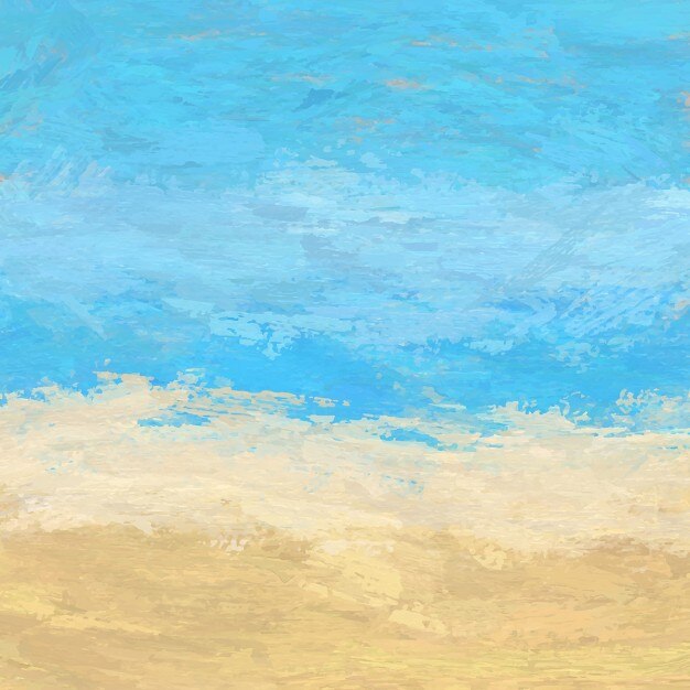 Fondo del paisaje de playa pintada