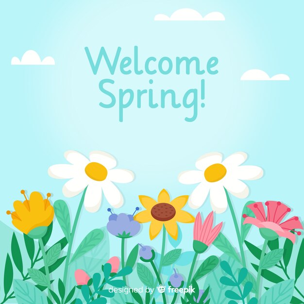 Fondo paisaje primavera