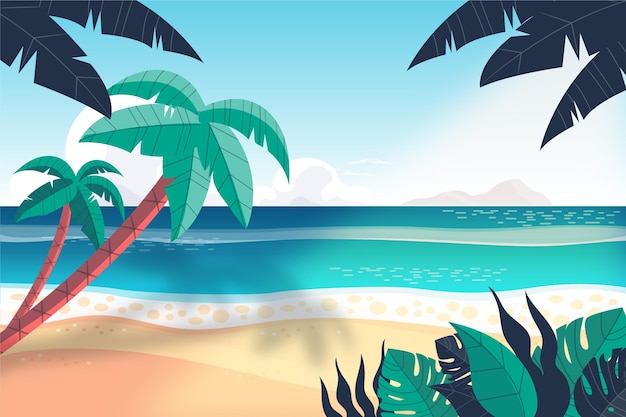 Fondo de paisaje de verano para el zoom
